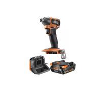 Pack AEG Visseuse à chocs AEG - BSS18SBL2-0 - 18V Brushless - Subcompact - 1 batterie 2.0Ah - 1 chargeur - SETL1820S