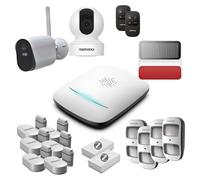Pack Alarme PA511Z - Système d'alarme Full 4G & Zigbee, Compatible Animaux, Qualité Professionnelle, Contrôle à Distance, Sirène extérieure, 2 Caméras, Compatible avec Amazon Alexa, Google Home