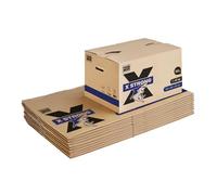 Pack and Move - Lot de 10 Cartons Déménagement X Strong - 60 x 40 x 40 cm - Charge 40 kg - Extrême Résistance - Grande Capacité