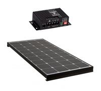 PACK BLACK BOOSTER 170W Seul Panneau solaire Camping Car + Kit de pose Régulateur de charge