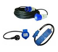 Pack ANTARION Rallonge Electrique 15M Prise P17 + Adaptateur Femelle P17 230V + HABA Rallonge multip
