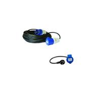 Antarion Pack Rallonge Electrique 25m Prise P17 + Adaptateur Femelle P17-230V 1.5m pour Camping-Car