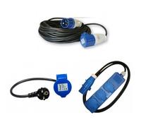 Pack ANTARION Rallonge Electrique 25m Prise P17 + Adaptateur Femelle P17 230V + HABA Rallonge Multip