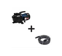 Pack Arrosage Spid'O - Pompe d'Arrosage 600W + Kit Aspiration 7m | JE-600P | 3000 L/h - 3,5 bars - 35m | Prêt à installer