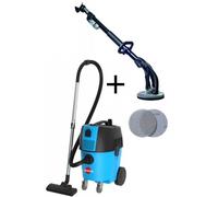 Pack aspirateur eau et poussières LOASP303 + Ponceuse girafe POG225 + 20 disques abrasifs OFFERTS LEMAN