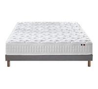 Pack ASTRE Pack Matelas Ressorts + Sommier + Couette + Oreillers Made in France 140 x 190 cm G