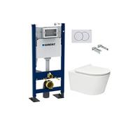Pack Autoportant bati-support Geberit + WC sans bride Swiss Aqua Technologies Brevis + abattant ultra-fin (BREVISGEBX)