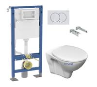 Pack Autoportant Bati-support Geberit Duofix + WC suspendu Jika Neo + Plaque blanche (S-LineProGebX)