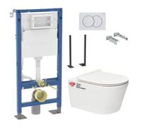 Pack Autoportant bati-support Geberit + WC sans bride Swiss Aqua Technologies Brevis + abattant ultra-fin (BREVISGEBX)