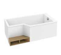 Pack baignoire bain douche 150 x 80 JACOB DELAFON Neo version droite + tablier en angle