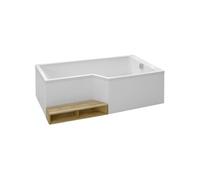 Pack baignoire bain douche 150 x 80 Neo version droite + tablier de baignoire en angle