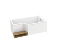 Pack baignoire bain douche 180 x 90 Neo version droite + tablier en angle