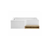 Pack baignoire bain douche 180 x 90 Neo version gauche + tablier en niche