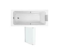 Pack baignoire droite 170 X 70 Odéon up + pare bain 2 volets chromé