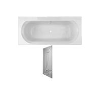 Pack baignoire droite 180 X 80 Elise + pare bain struktura