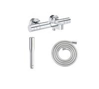 Pack bain douche thermostatique Precision Get avec douchette stick 1 jet + Flexible 200 cm