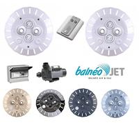 Pack Balnéo Duo piscine : 3 Cv Mono Diam 63-75 mm : gris clair