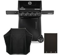Pack Barbecue à gaz Napoleon Freestyle 425 Noir + Housse et Plancha