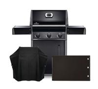 Pack Barbecue à gaz Napoleon Rogue 425 Noir + Housse et Plancha