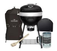 Pack Barbecue Charbon Napoleon Kettle Pro Phantom + Housse + Cheminée + Brosse