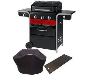 Pack Barbecue hybride Gas2Coal 330 Char Broil + Housse + Plancha