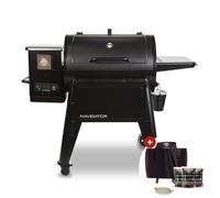 Pack Barbecue Pit Boss Navigator 850 + Housse + 3 Sacs Pellets + Pierre à pizza