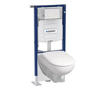 Pack bâti-support Duofix autoportant-plaque & cuvette WC Prima Rimfree GEBERIT