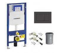 Pack bati-support Geberit Duofix UP320 + Plaque de commande Sigma30 noire (-G)
