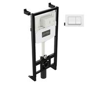 Pack bâti support WC autoportant JACOB DELAFON 3/6L + plaque blanche