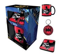 Pyramid International Coffret cadeau Batman avec tasse, dessous de verre et porte-clés dans une boîte cadeau de présentation (motif Batman Comics
