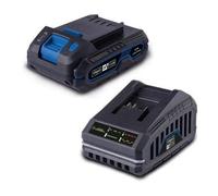 Pack batterie 2Ah + chargeur 2.4A - SCHEPPACH - 20V IXES - SBSK2.0 - Batterie et chargeur universels pour toute la gamme 20V IXES