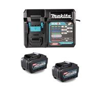 Makita Pack batteries XGT 40V 2x BL4050F 5,0 Ah + chargeur DC40RA - 1911V6-0