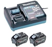 Makita Pack batteries XGT 40V 2x BL4050F 5,0 Ah + chargeur DC40RA - 1911V6-0