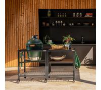 Pack Big Green Egg sur table modulaire et son meuble d'extension - MEDIUM