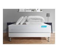 Pack BIOCARE 160x200 Mousse a memoire de forme BIO 5 zones Maxi epaisseur + Couette + 2 oreillers