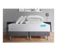Pack BIOCARE 160x200 Mousse a memoire de forme BIO 5 zones Maxi epaisseur + Couette + 2 oreillers
