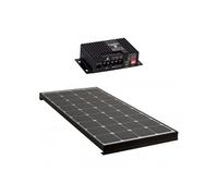 PACK BLACK BOOSTER 170W Seul Panneau solaire Camping Car + Kit de pose Régulateur de charge