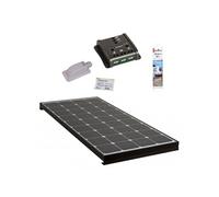 PACK BLACK BOOSTER 170W Seul Panneau solaire Camping Car + Kit Régulateur de charge