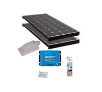 Pack BLACK BOOSTER 2x Panneaux Solaires 140W + Régulateur solaire VICTRON 30A