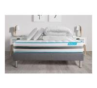 Pack BODYZONE 140x190 Ressorts ensaches 3 zones Ultra epaisseur + Couette + 2 oreillers