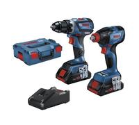 Pack BOSCH 06019J0204 Visseuse à chocs GDX 18V-210 C + Perceuse-visseuse GSR 18V-60 C + 2x4.0Ah ProCORE L-BOXX