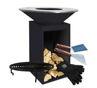Pack Brasero Plancha OFYR Classic Storage Black 85 + Box Anniversaire 10 ans