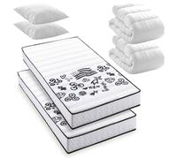 Pack Breizh - Lot de 2 Matelas BREIZH mousse 90x190 + 2x couettes + 2x oreillers- Fabriqué en Belgique