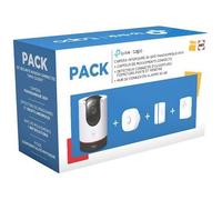 Pack Caméra de surveillance TP-Link Tapo intérieure Blanc et Noir + Capteur de mouvement + Détécteur d'ouverture fermeture + Hub de connexion alarme