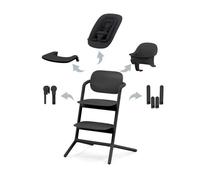 Pack Chaise Lemo 4 En 1 (Chaise + Transat + Babyset + Plateau Repas) - Stunning Black - Cybex Gold