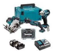 Pack Charpentier DSS611 + DJR183 + DTD156 (2x5.0Ah) dans sac - MAKITA