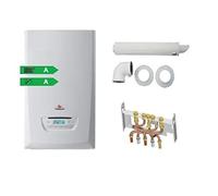 PACK CHAUDIERE GAZ MURALE THEMAPLUS CONDENS F25 SAUNIER DUVAL DOSSERET ET VENTOUSE INCLUS