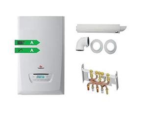 PACK CHAUDIERE GAZ MURALE THEMAPLUS CONDENS F25 SAUNIER DUVAL DOSSERET ET VENTOUSE INCLUS
