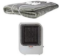 PACK Chauffage soufflant 750/1500W + Couverture chauffante 160/140cm
