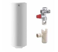Pack Chauffe eau électrique Stéatis vertical 150 Litres THERMOR + Groupe de sécurité 3/4"" + Siphon de groupe